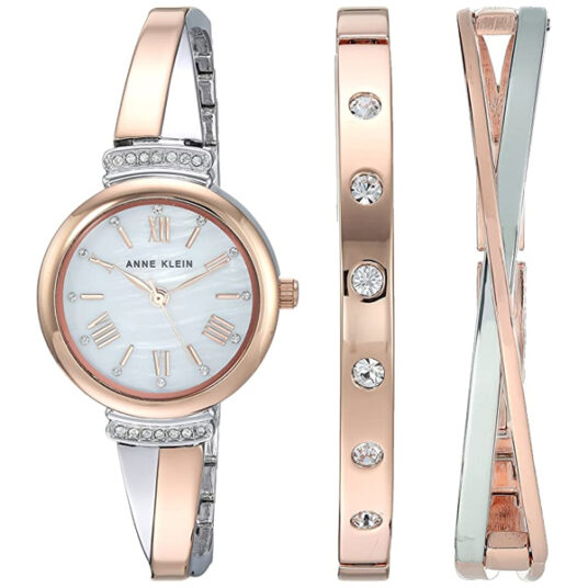 Anne Klein women’s premium bangle watch set for $75