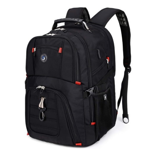 Shrradoo extra large travel backpack with USB charging for $30