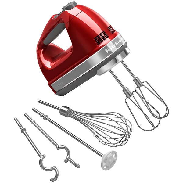 KitchenAid 9-speed digital hand mixer with accessories for $80