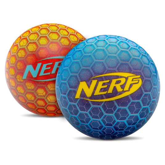 2-pack Nerf Super High Bounce kids bouncy balls for $14