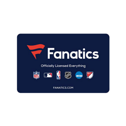 Today only: Fanatics gift card for $50 + $10 bonus card
