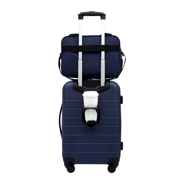 Wrangler 2-piece smart luggage set with cup holder for $52
